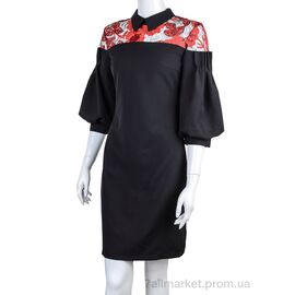 Плаття жіноче Весна/осінь 827 black (1 шт. р.сіткаOne size) "Vande Grouff" недорого оптом від прямого постачальника