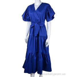 Фотография Платье женское Лето 1021 blue (2 шт. р.сетка 38-42) "Vande Grouff" недорого оптом от прямого поставщика