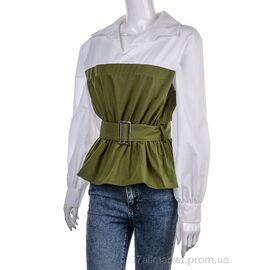 Сорочка жіноча Весна/осінь 202260 khaki (2 шт. р.сітка36-38) "Vande Grouff" недорого оптом від прямого постачальника