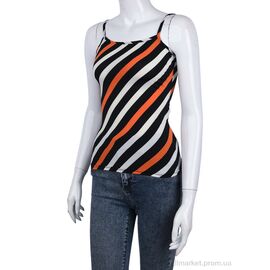 Майка жіноча Літо 233 смужка помаранчева (1 шт. р.сітка34) "Vande Grouff" недорого оптом від прямого постачальника