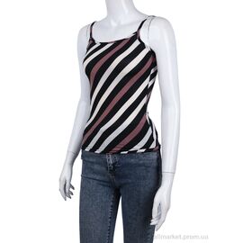 Майка жіноча Літо 233 смужка сіра (1 шт. р.сітка34) "Vande Grouff" недорого оптом від прямого постачальника