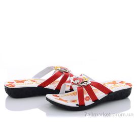 Фотография Шлепки детские летние Лето 0-110 красные (6 пар р.30-35) "Selena" недорого оптом от прямого поставщика
