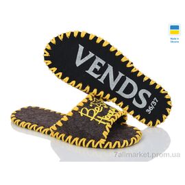 Фотография Тапки женские для дома Весна/осень 287W коричневий (9 пар р.36-41) "Active" недорого оптом от прямого поставщика