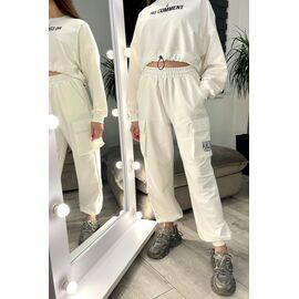 Фотография Штаны спортивные женские 322 white р.42-48 "VLADISLAVA" недорого оптом от прямого поставщика