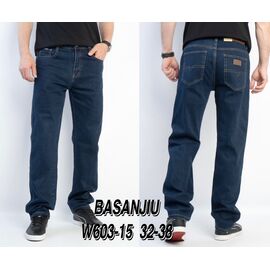 Джинси чоловічі 603-15 blue р.32-38 "God Baron" недорого оптом від прямого постачальника