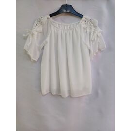 Блузка дитяча на дівчинку 9975 white р.6-14 "iBamBino" недорого оптом від прямого постачальника