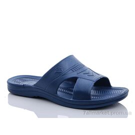 Шльопанці чоловічі пляжні Літо C синий (8 пар р.40-46) "RGP" недорого оптом від прямого постачальника