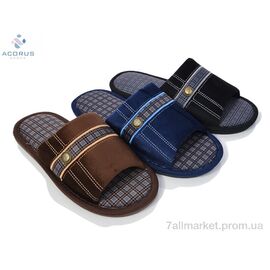 Тапки чоловічі домашні Весна/осінь 963 mix (12 пар р.41-45) "Acorus" недорого оптом від прямого постачальника