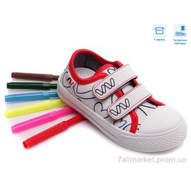 Фотография Кеды детские легкие Весна/осень R107850365 (8 пар р.25-30) "Weestep" недорого оптом от прямого поставщика