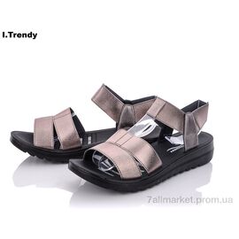 Фотография Босоножки женские летние Лето G91-12 (8 пар р.40-43) "Trendy" недорого оптом от прямого поставщика