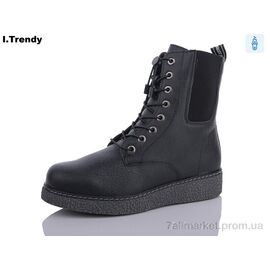 Черевики жіночі стильні Весна/осінь E2585-1 (8 пар р.36-41) "Trendy" недорого оптом від прямого постачальника