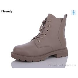 Черевики жіночі стильні Весна/осінь E2810-3 (8 пар р.36-41) "Trendy" недорого оптом від прямого постачальника