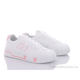 Фотография Кроссовки женские модные Весна/осень 149-12 white-pink (8 пар р.36-41) "Violeta" недорого оптом от прямого поставщика