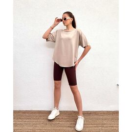 Фотография Футболка женская RL1038 beige р.S-2XL "PRENSES" недорого оптом от прямого поставщика