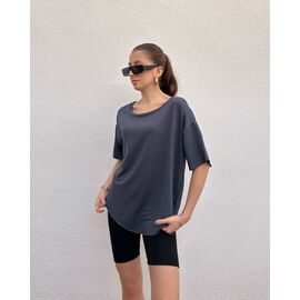 Фотография Футболка женская RL1040 d.grey р.S-2XL "PRENSES" недорого оптом от прямого поставщика