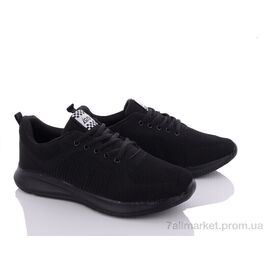 Фотография Кроссовки мужские модные Весна/осень M208 black (8 пар р.41-46) "LQD" недорого оптом от прямого поставщика