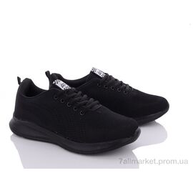 Фотография Кроссовки мужские модные Весна/осень M207 black (8 пар р.41-46) "LQD" недорого оптом от прямого поставщика