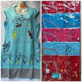 Фотография Платье летнее женское D08-1 mix р.46-56 "SHELLY" недорого оптом от прямого поставщика