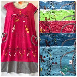 Сукня літня жіноча D08 mix р.XL-5XL "SHELLY" недорого оптом від прямого постачальника