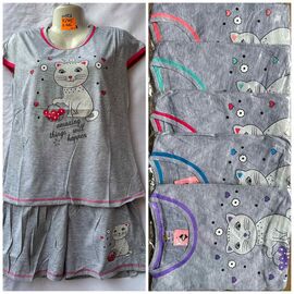 Піжама легка жіноча B245 mix р.46-56 "SHELLY" недорого оптом від прямого постачальника