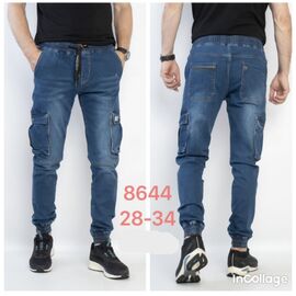 Джоґери чоловічі 8644 blue р.28-34 "God Baron" недорого оптом від прямого постачальника