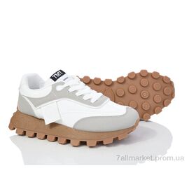 Кросівки жіночі модні Весна/осінь 176-36 white (8 пар р.36-41) "Violeta" недорого оптом від прямого постачальника