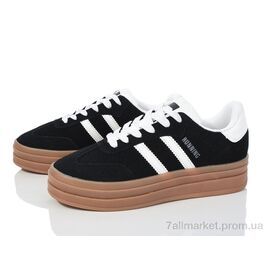 Кросівки жіночі модні Весна/осінь 20-1046-1 black-white (8 пар р.36-41) "Violeta" недорого оптом від прямого постачальника