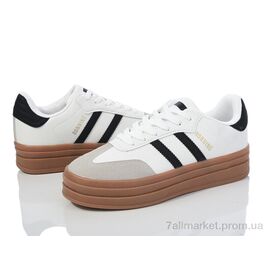 Кросівки жіночі модні Весна/осінь 20-1046-5 white-black (8 пар р.36-41) "Violeta" недорого оптом від прямого постачальника