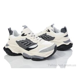 Кросівки жіночі модні Весна/осінь 149-39 beige-grey (8 пар р.36-41) "Violeta" недорого оптом від прямого постачальника