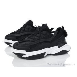 Кросівки жіночі модні Весна/осінь 149-38 white-black (8 пар р.36-41) "Violeta" недорого оптом від прямого постачальника