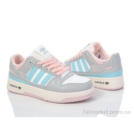 Кросівки жіночі модні Весна/осінь HD16(182-37) white-grey (8 пар р.36-41) "Violeta" недорого оптом від прямого постачальника