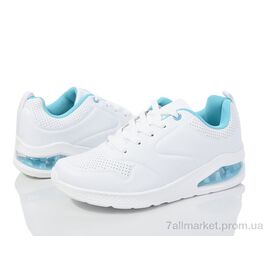 Кросівки жіночі модні Весна/осінь 20-1031-1 white (8 пар р.36-41) "Violeta" недорого оптом від прямого постачальника