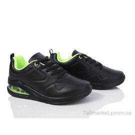 Кросівки жіночі модні Весна/осінь 20-1032-1 black-green (8 пар р.36-41) "Violeta" недорого оптом від прямого постачальника