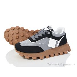 Фотография Кроссовки женские модные Весна/осень 176-36 grey (8 пар р.36-41) "Violeta" недорого оптом от прямого поставщика