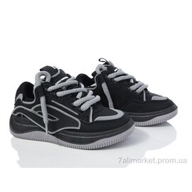 Кросівки жіночі модні Весна/осінь 136-27 all black (8 пар р.36-41) "Violeta" недорого оптом від прямого постачальника