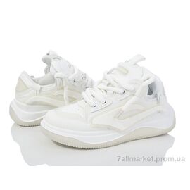 Кросівки жіночі модні Весна/осінь 136-27 white (8 пар р.36-41) "Violeta" недорого оптом від прямого постачальника