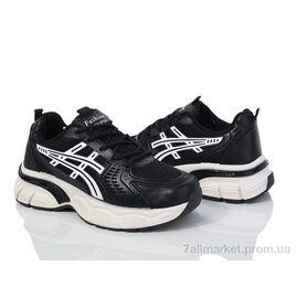 Кросівки жіночі модні Весна/осінь HD42(172-37) black (8 пар р.36-41) "Violeta" недорого оптом від прямого постачальника