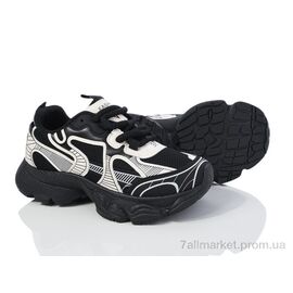 Кросівки жіночі модні Весна/осінь 170-27 black (8 пар р.36-41) "Violeta" недорого оптом від прямого постачальника