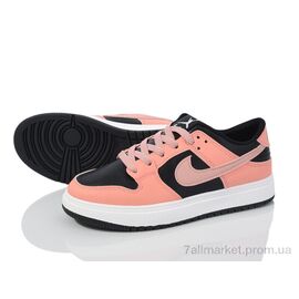 Кросівки жіночі модні Весна/осінь HD19(184-5) pink-black (8 пар р.36-41) "Violeta" недорого оптом від прямого постачальника