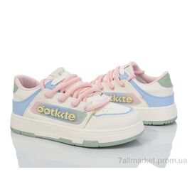 Кросівки жіночі модні Весна/осінь 150-48 white-blue-pink (8 пар р.36-41) "Violeta" недорого оптом від прямого постачальника