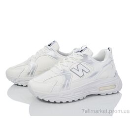 Кросівки жіночі модні Весна/осінь HD38(149-24) white (8 пар р.36-41) "Violeta" недорого оптом від прямого постачальника