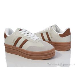 Кросівки жіночі модні Весна/осінь 20-1046-6 camel (8 пар р.36-41) "Violeta" недорого оптом від прямого постачальника