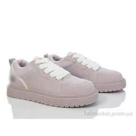 Кросівки жіночі модні Весна/осінь HD10(197-177) grey (8 пар р.36-40) "Violeta" недорого оптом від прямого постачальника