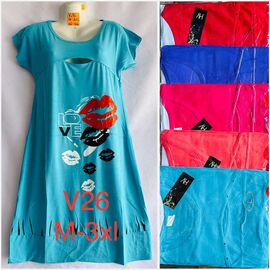 Фотография Платье летнее женское V26 mix р.46-56 "SHELLY" недорого оптом от прямого поставщика