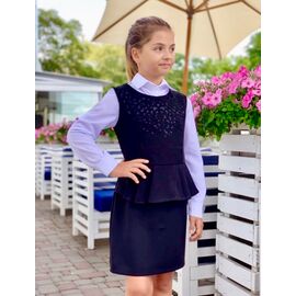 Фотография Сарафан детский лёгкий на девочку 655 navy р.128-146 "Marimaks" недорого оптом от прямого поставщика