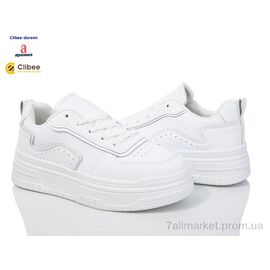 Кросівки жіночі модні Весна/осінь YF587P white (8 пар р.36-41) "Clibee-Doremi" недорого оптом від прямого постачальника