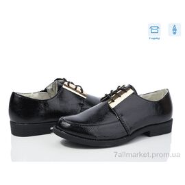 Фотография Туфли детские удобные Весна/осень WS9 black (6 пар р.31-36) "Waldem" недорого оптом от прямого поставщика
