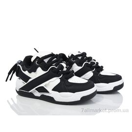 Кросівки жіночі модні Весна/осінь 172-44 white-black (8 пар р.36-41) "Violeta" недорого оптом від прямого постачальника