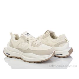 Кросівки жіночі модні Весна/осінь 136-35-3 beige (8 пар р.36-41) "Violeta" недорого оптом від прямого постачальника