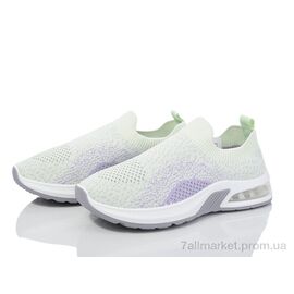 Кросівки жіночі модні Літо 92-35 green-purple (8 пар р.36-41) "Violeta" недорого оптом від прямого постачальника